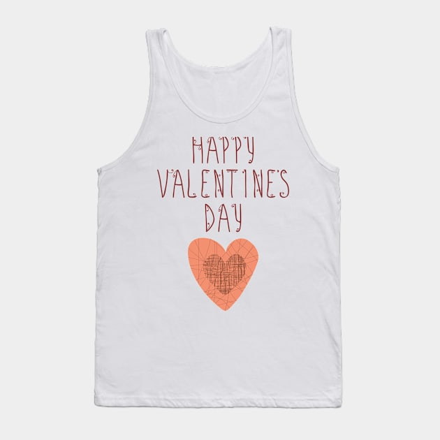 Happy Valentines Day Tank Top by soondoock